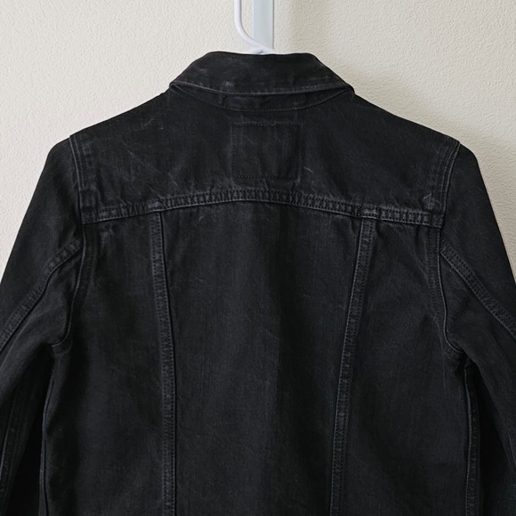*RARE* APPLE WWDC 2017 x LEVI'S Women's Black Denim Trucker Button Jacket Sz M - Picture 8 of 15